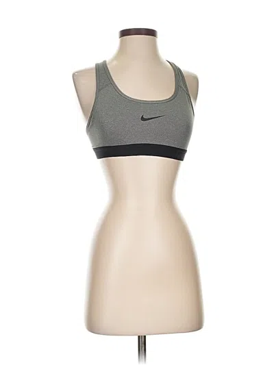 Pre-owned Nike Sports Bra In Gray