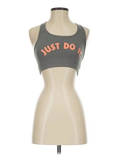 Pre-owned Nike Sports Bra In Gray