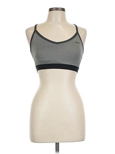 Pre-owned Nike Sports Bra In Gray