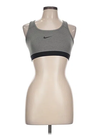 Pre-owned Nike Sports Bra In Gray