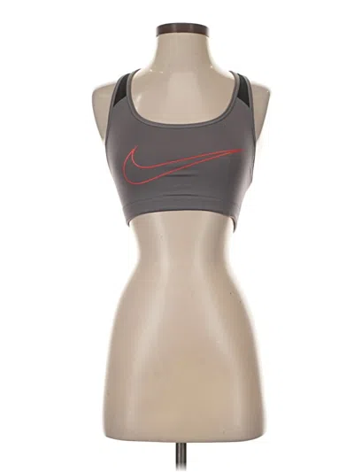 Pre-owned Nike Sports Bra In Gray