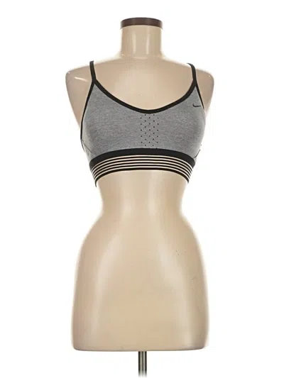 Pre-owned Nike Sports Bra In Gray