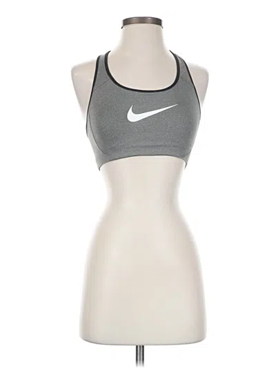 Pre-owned Nike Sports Bra In Gray