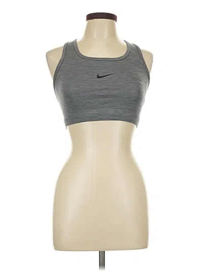 Pre-owned Nike Sports Bra In Gray