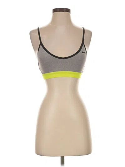 Pre-owned Nike Sports Bra In Gray