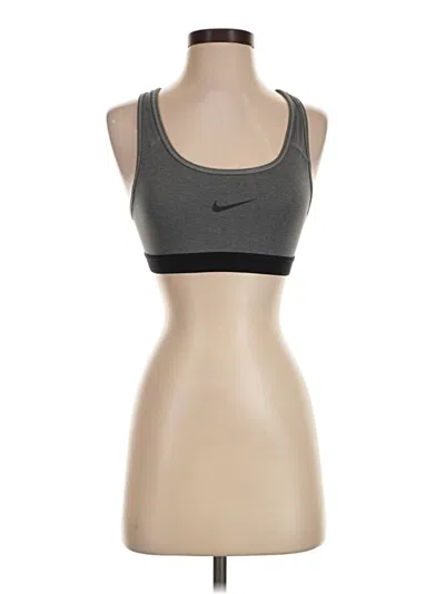 Pre-owned Nike Sports Bra In Gray