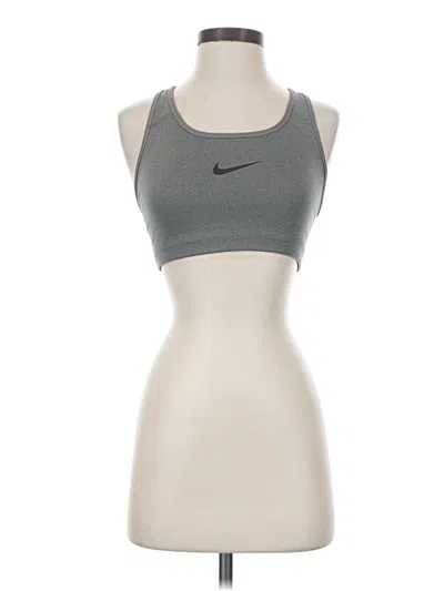 Pre-owned Nike Sports Bra In Gray
