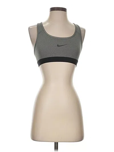 Pre-owned Nike Sports Bra In Gray