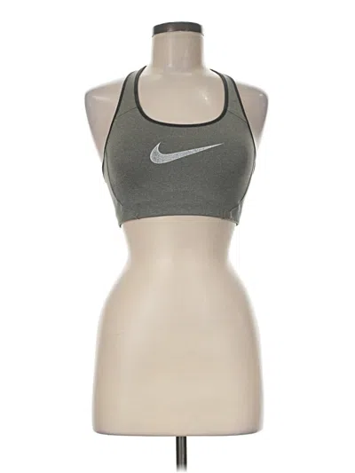 Pre-owned Nike Sports Bra In Gray