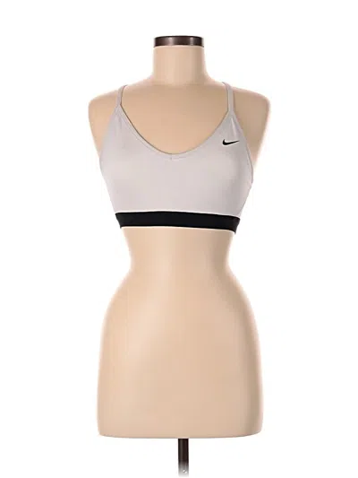 Pre-owned Nike Sports Bra In Silver