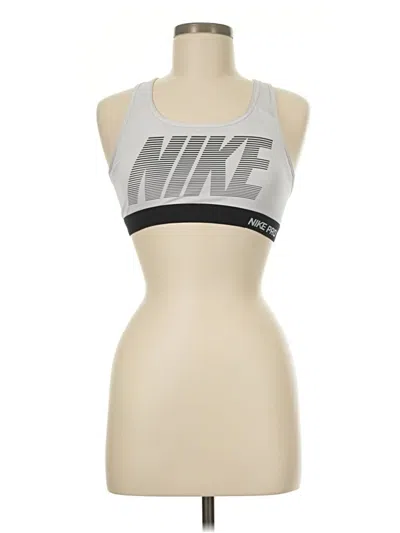 Pre-owned Nike Sports Bra In Silver