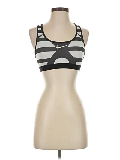 Pre-owned Nike Sports Bra In Silver