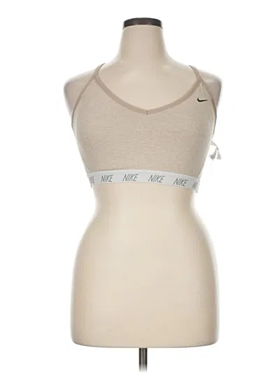 Pre-owned Nike Sports Bra In Tan