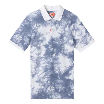 Nike Sports Golf Short Sleeve Polo Shirt White Blue Whiteblue