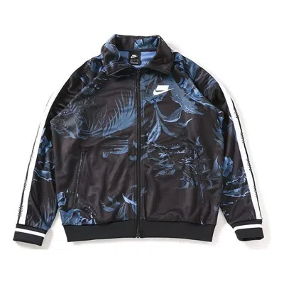 Nike Sports Wear Nsw Athleisure Casual Sports Printing Jacket Black In Multi
