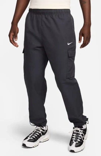 Nike Sportswear Air Play Twill Cargo Trousers In Dark Smoke Grey/ White