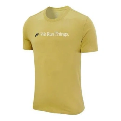 Nike Sportswear Airathon Run Things T-shirt 'yellow'