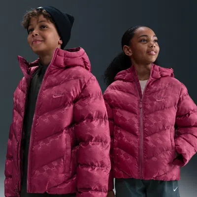 Nike Sportswear All Day Play Big Kids' Therma-fit Loose-fit Puffer Jacket In Purple
