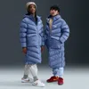 Nike Sportswear All Day Play Big Kids' Therma-fit Loose-fit Puffer Parka In Blue