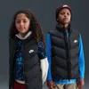 Nike Sportswear All Day Play Big Kids' Therma-fit Loose-fit Puffer Vest In Black