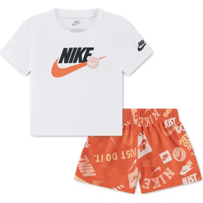 Nike Sportswear All Over Print T-shirt & Shorts Set (baby) In Multi