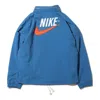 Nike Sportswear Alphabet Logo Woven Jacket Blue