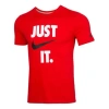 Nike Sportswear Alphabet Printing Round Neck Short Sleeve Red In Red