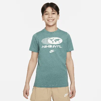 Nike Sportswear Amplify Big Kids' T-shirt In Green