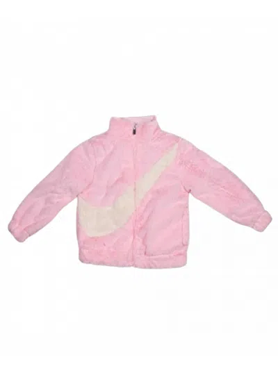 Nike-sportswear Kids' Baby Nike Sportswear 36j828_giacca_ecopelliccia_rosa In Pink