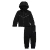 Nike Sportswear Baby Tech Fleece 2-piece Full-zip Set In Black
