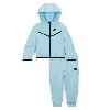 Nike Sportswear Baby Tech Fleece 2-piece Full-zip Set In Glacier Blue