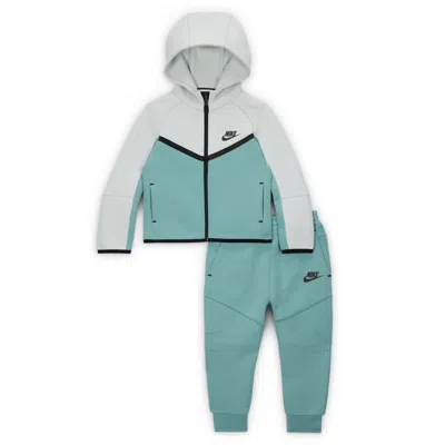 Nike Sportswear Baby Tech Fleece 2-piece Full-zip Set In Green