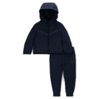 Nike Sportswear Baby Tech Fleece 2-piece Full-zip Set In Grey