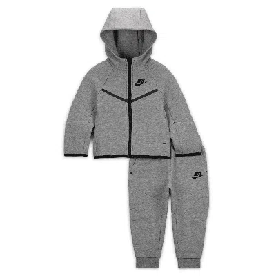 Nike Sportswear Baby Tech Fleece 2-piece Full-zip Set In Grey