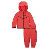 Nike Sportswear Baby Tech Fleece 2-piece Full-zip Set In Red