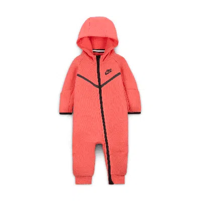 Nike Sportswear Baby Tech Fleece Coverall In Red