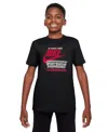 Nike Sportswear Big Boya Cotton Engineered Graphic T-shirt In Black