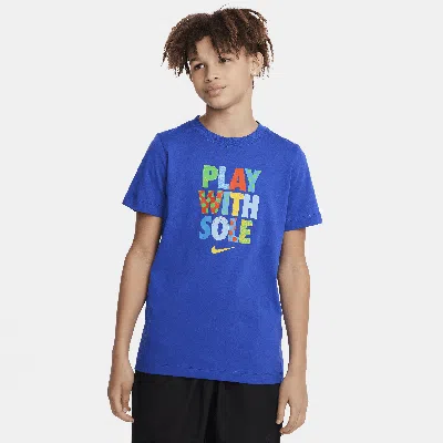 Nike Sportswear Big Kid's T-shirt In Blue