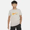 Nike Sportswear Big Kids' (boys') Graphic T-shirt In Grey