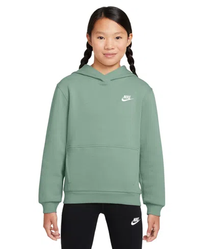 Nike Sportswear Big Kids Club Fleece Pullover Hoodie In Green