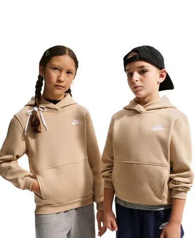 Nike Sportswear Big Kids Club Fleece Pullover Hoodie In Multi