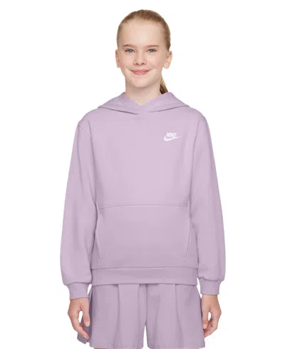 Nike Sportswear Big Kids Club Fleece Pullover Hoodie In Purple