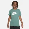 Nike Sportswear Big Kids' Cotton T-shirt In Green