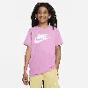 Nike Sportswear Big Kids' Cotton T-shirt In Red