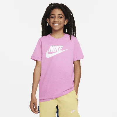 Nike Sportswear Big Kids' Cotton T-shirt In Red