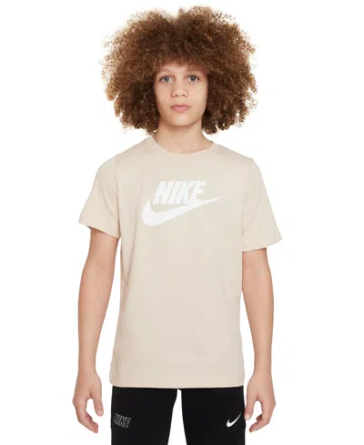 Nike Sportswear Big Kids' Cotton T-shirt In Sanddrift