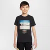Nike Sportswear Big Kids' Crew-neck T-shirt In Black