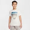 Nike Sportswear Big Kids' Crew-neck T-shirt In White
