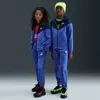 Nike Sportswear Big Kids' Dri-fit Tracksuit In Blue