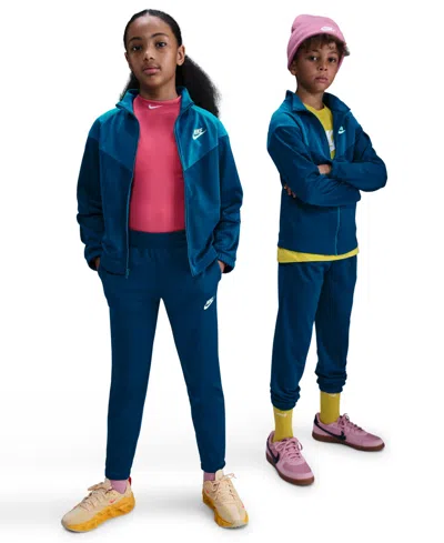 Nike Sportswear Big Kids Dri-fit Tracksuit, 2 Piece Set In Blue